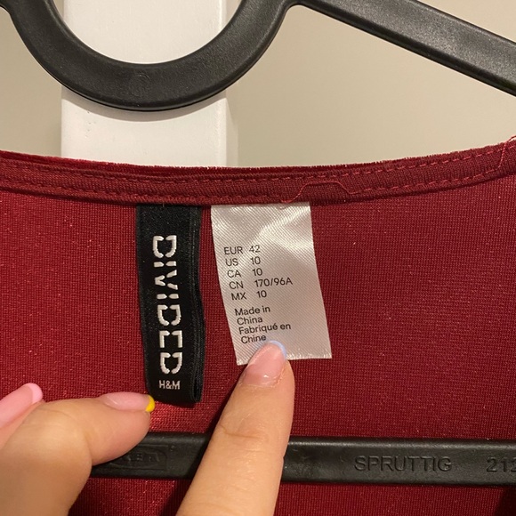 H&M res velvet dress - size 10 - Picture 4 of 4